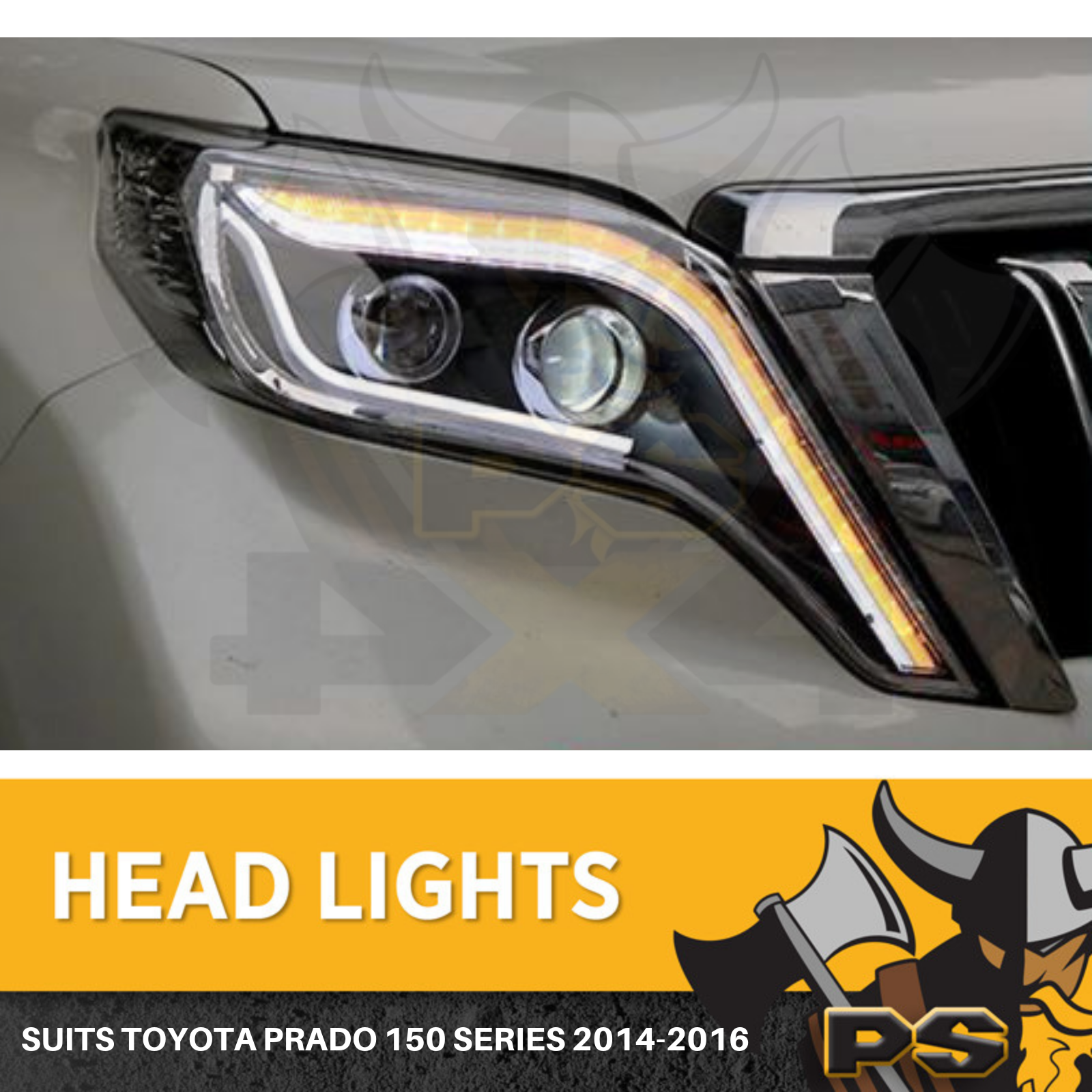 Headlight to suit a Toyota Prado 150 Series 20142016 LED Projector