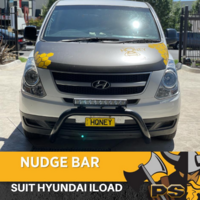 Black Nudge Bar suitable for Hyundai iLoad / iMax 2007-2017 Grille Guard