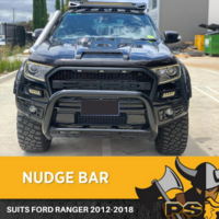 Black Nudge Bar Suitable for Ford Ranger PX PX2 2012-2018 Tech Pack