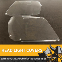 Headlight Covers Lamp Protectors to suit a Toyota Landcruiser 100 Series 98-05