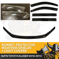 Bonnet Protector, Visors & Headlight Covers suit Toyota Kluger 2010-2013