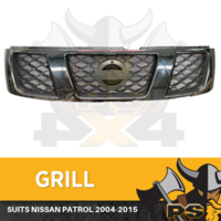 Grill Chrome Grey to suit Nissan Patrol GU 2004-2015 Front Replacement Upgrade
