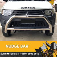 3" Stainless Steel Nudge Bar to suit Mitsubishi Triton MN ML 2006-2015 OEM Bar