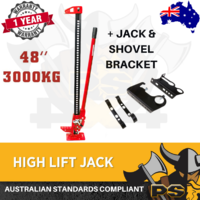 3000 KG Hi Lift High Farm Jack 48" inch Heavy Duty Recovery + Jack Bracket
