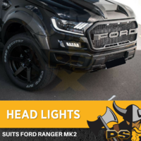 LED Mustang Head lights fit Ford Ranger XL XLT XLS Wildtrak T7 PX2 PX3 2015-2021