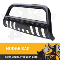 Nudge Bar for Mazda BT50 BT-50 BT 50 UP UR 2011 - 2020 Stainless Steel Black