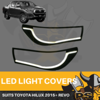 LED DRL Daytime Running Light Headlight Cover for TOYOTA Hilux Revo 2015+