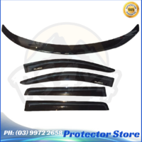  Bonnet Protector & Window Visors to suit Mitsubishi Pajero QE SPORT 2016-2021