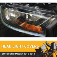Ford Ranger MKII 2015-2018 Head Light Covers Protectors Stone Guards
