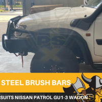 Brush Bars for Nissan Patrol 1998-2004 Wagon Heavy Duty Steel