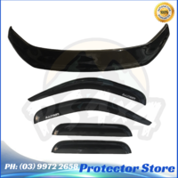 2009-2011 Ford Ranger PK Dual Cab Bonnet Protector & Window Visors Weather Shiel