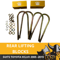 Ps4x4 Lift Up 2" Rear Suspension Block Spacer Lift Kit suit Toyota Hilux N70 2005 - 2015
