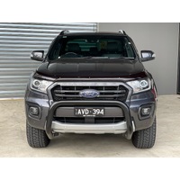 Black Nudge Bar Suitable for Ford Ranger PX3 2018 - 2021 Wildtrak XLT Sensor Compatible