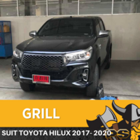 Front Grill Matte Black to suit Toyota Hilux Revo SR SR5 TRD 2018+ABS