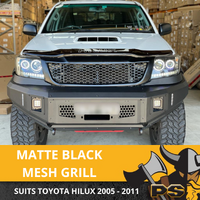 Matte Black Grille to suit Toyota Hilux N70 2005 - 2011 SR SR5 MESH