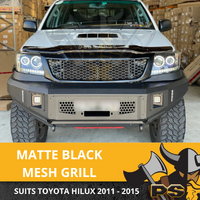Matte Black Grille to suit Toyota Hilux N70 2011 - 2015 SR SR5 MESH