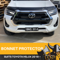 Bonnet Protector for Toyota Hilux 2019 + Tinted Guard Revo