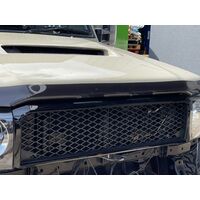 Gloss Black Mesh Grill to suit Toyota Landcruiser VDJ 76 79 78 70 SERIES 2007-2021