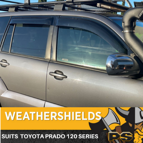 Superior Weathershields suit Toyota Landcruiser 120 Series 03-09 Window Visors