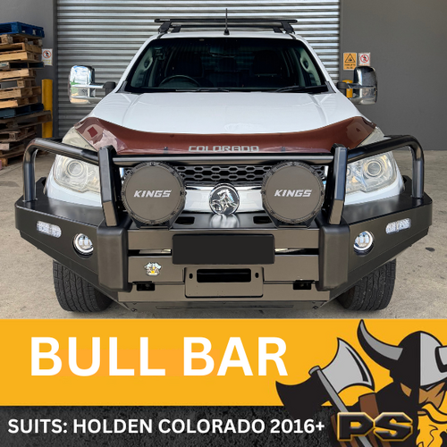 Bull Bar For Holden Colorado RG 2012 - 2016 Steel, Winch, ADR Approved