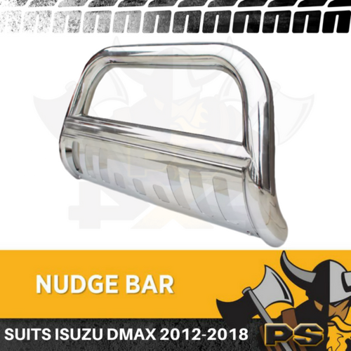 Nudge Bar Chrome Stainless Steel Grille Guard suit Isuzu D-max Dmax 12-18