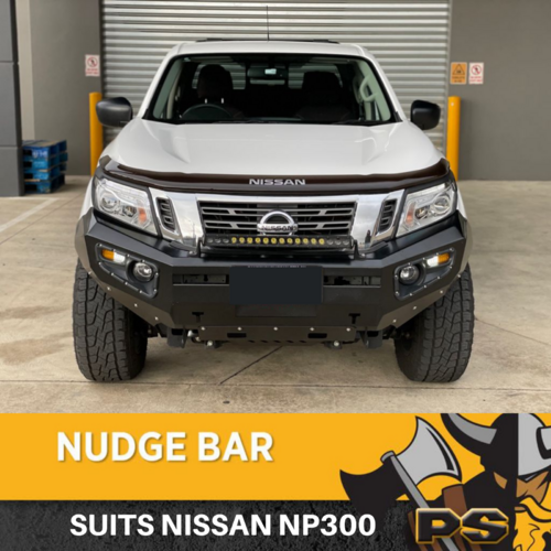 PS4X4 Viking X Nissan Navara D23 NP300 2015+ No Loop Bull bar  + Light  Bar Combo