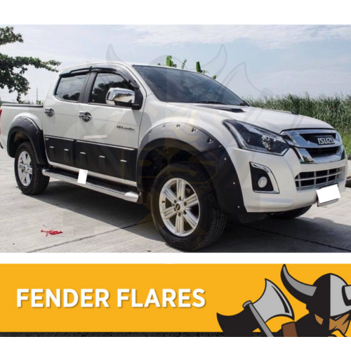 Black Jungle fender flares to suit Isuzu D-max DMAX 2019 + Wheel Arch