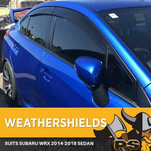 Weathershields Window Visors Weather Shields fit Subaru WRX 2014-2020 STI SD 