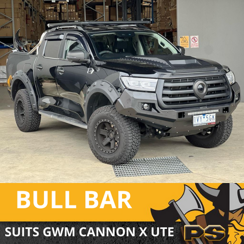 PS4X4 Viking X Bull Bar to suit GREAT WALL GWM CANNON Winch Compatible Steel Heavy Duty