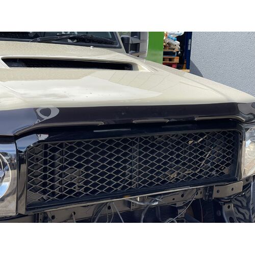 Gloss Black Mesh Grill to suit Toyota Landcruiser VDJ 76 79 78 70 SERIES 2007-2021